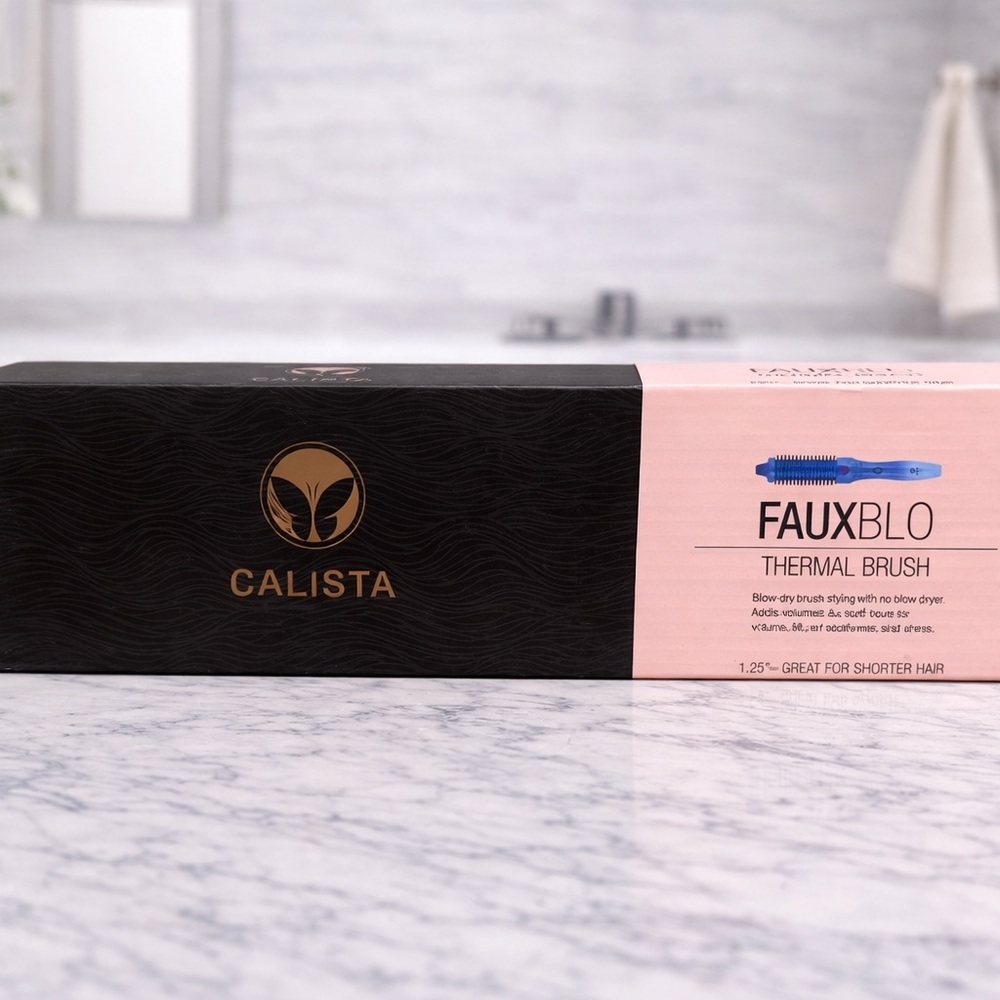 Calista Fauxblo Thermal Brush 1.25” Heated Styling Brush NEW